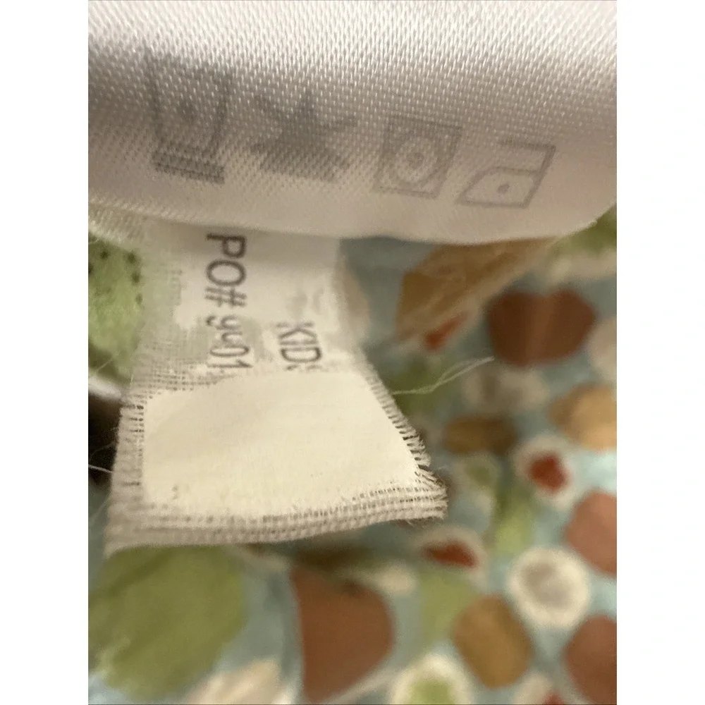 Carter's Baby Quilted Blanket Forest Animals & Mushrooms Embroidered Reversible